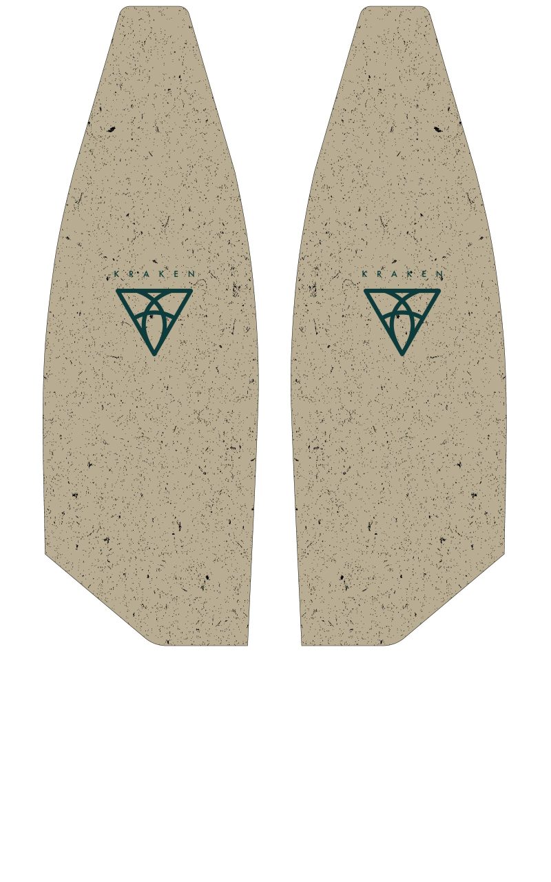 Asymmetrical Kraken carbon fin blade
